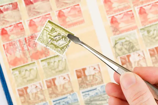 Stamp Collection Arrangement
